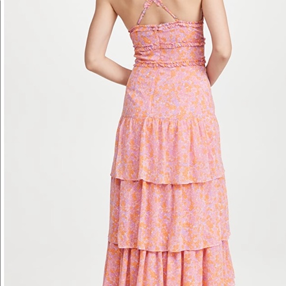 Brand new Likely Athena Maxi Dress Pink multi. - Picture 3 of 6